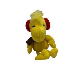 Hallmark Peanuts Woodstock Yellow Bird Plush Doll Toy Figure 7" Holiday